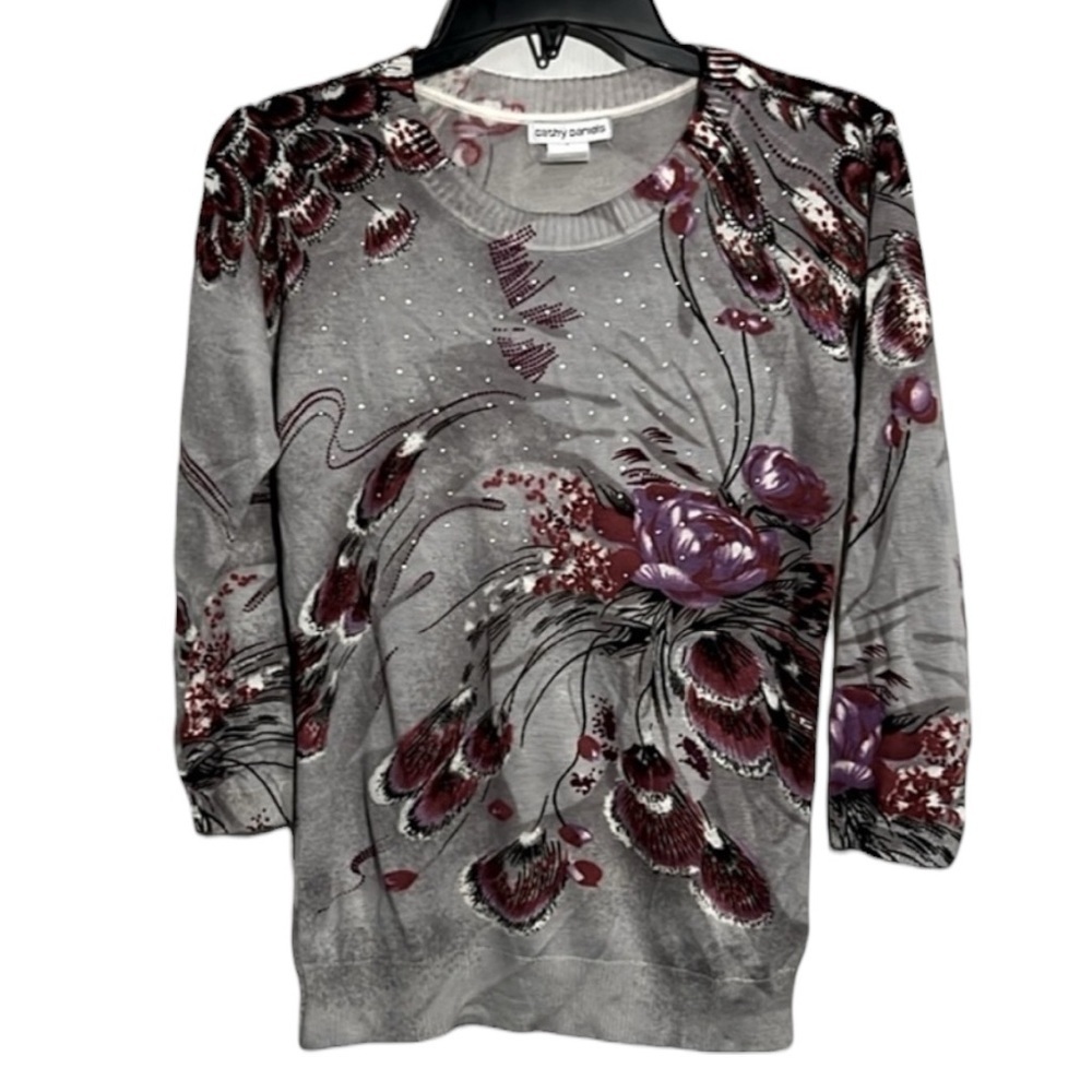 Cathy Daniels Women’s Small top. Grey. - Picture 1 of 7